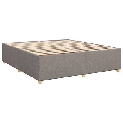 Boxspringbett mit Matratze Taupe 200x200 cm Stoff