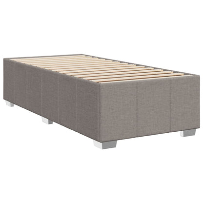 Boxspringbett mit Matratze Taupe 90x200 cm Stoff