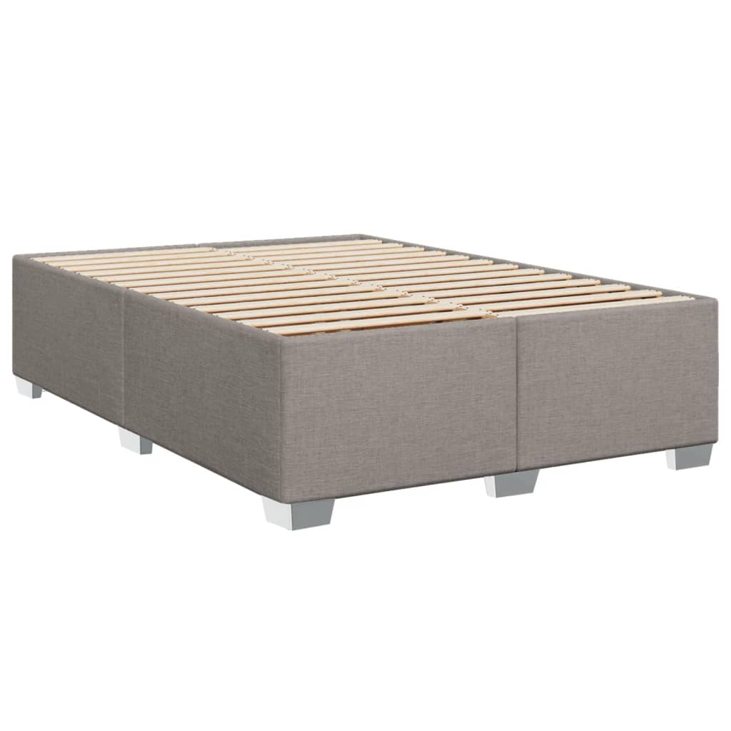 Boxspringbett mit Matratze Taupe 160x200 cm Stoff