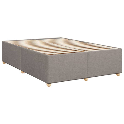 Boxspringbett mit Matratze Taupe 140x200 cm Stoff