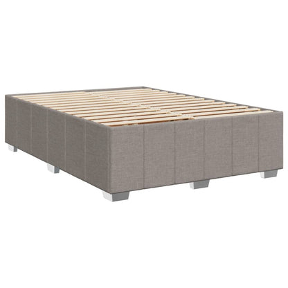 Boxspringbett mit Matratze Taupe 140x200 cm Stoff