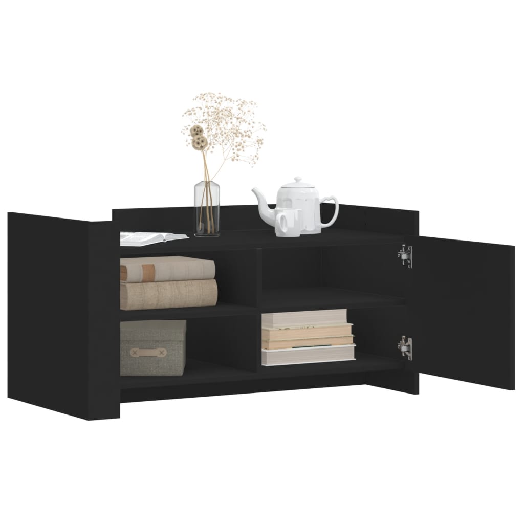 Couchtisch Schwarz 100x50x50 cm Holzwerkstoff