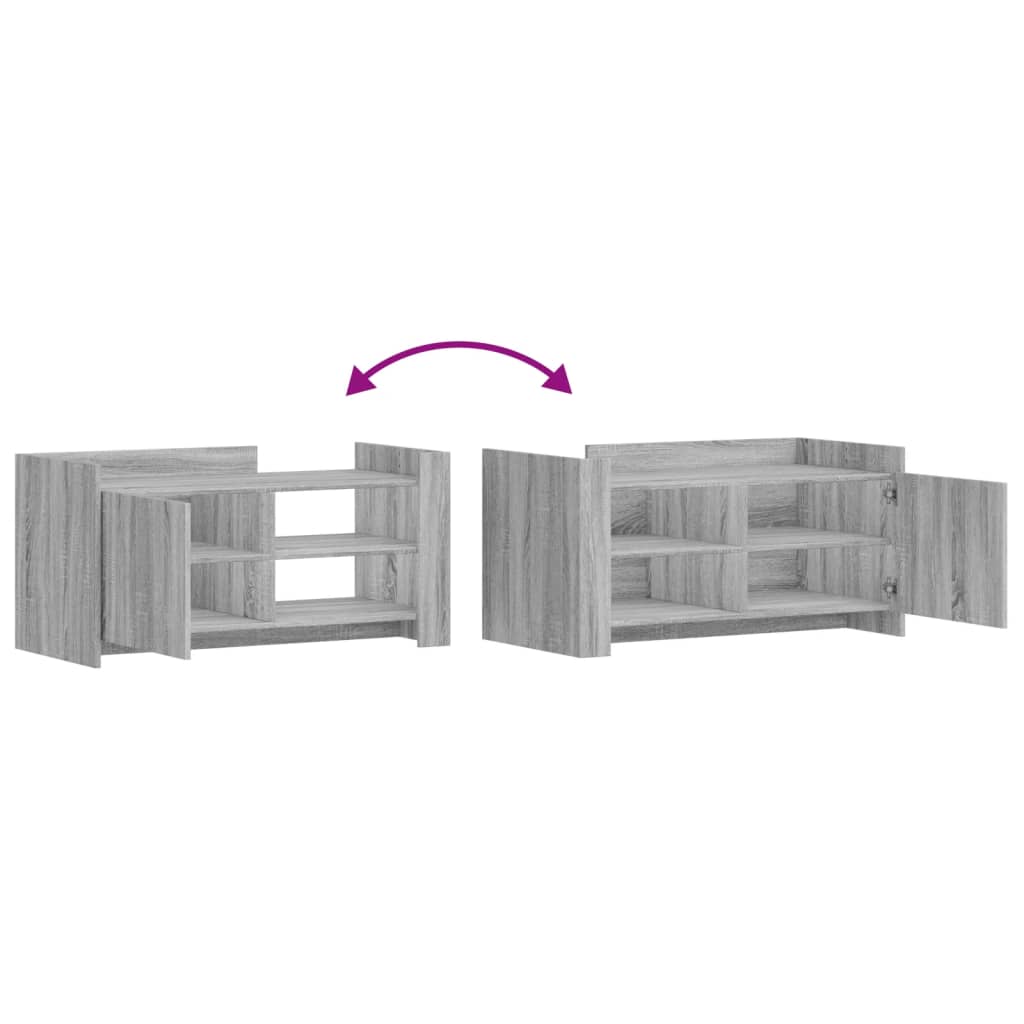 Couchtisch Grau Sonoma 100x50x50 cm Holzwerkstoff