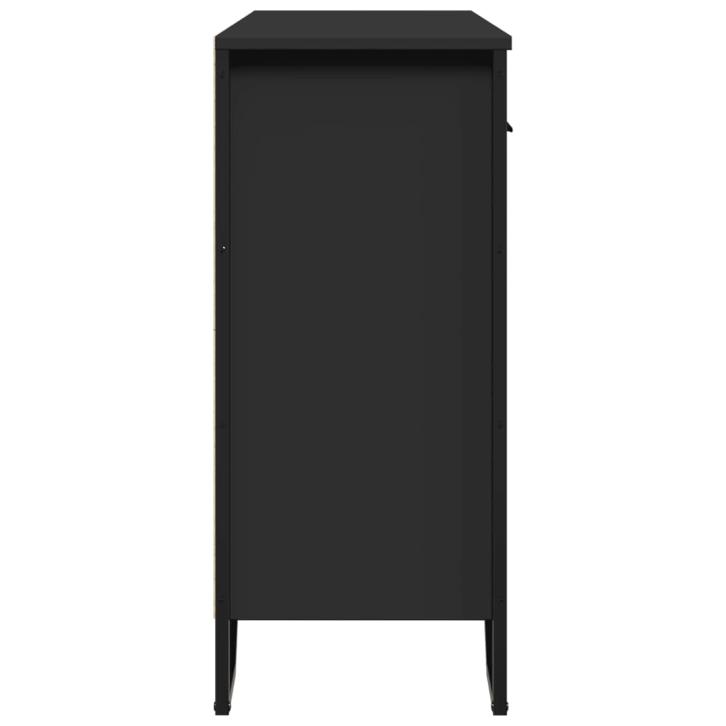 Sideboard Schwarz 97x32,5x74,5 cm Holzwerkstoff