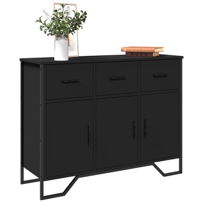 Sideboard Schwarz 97x32,5x74,5 cm Holzwerkstoff