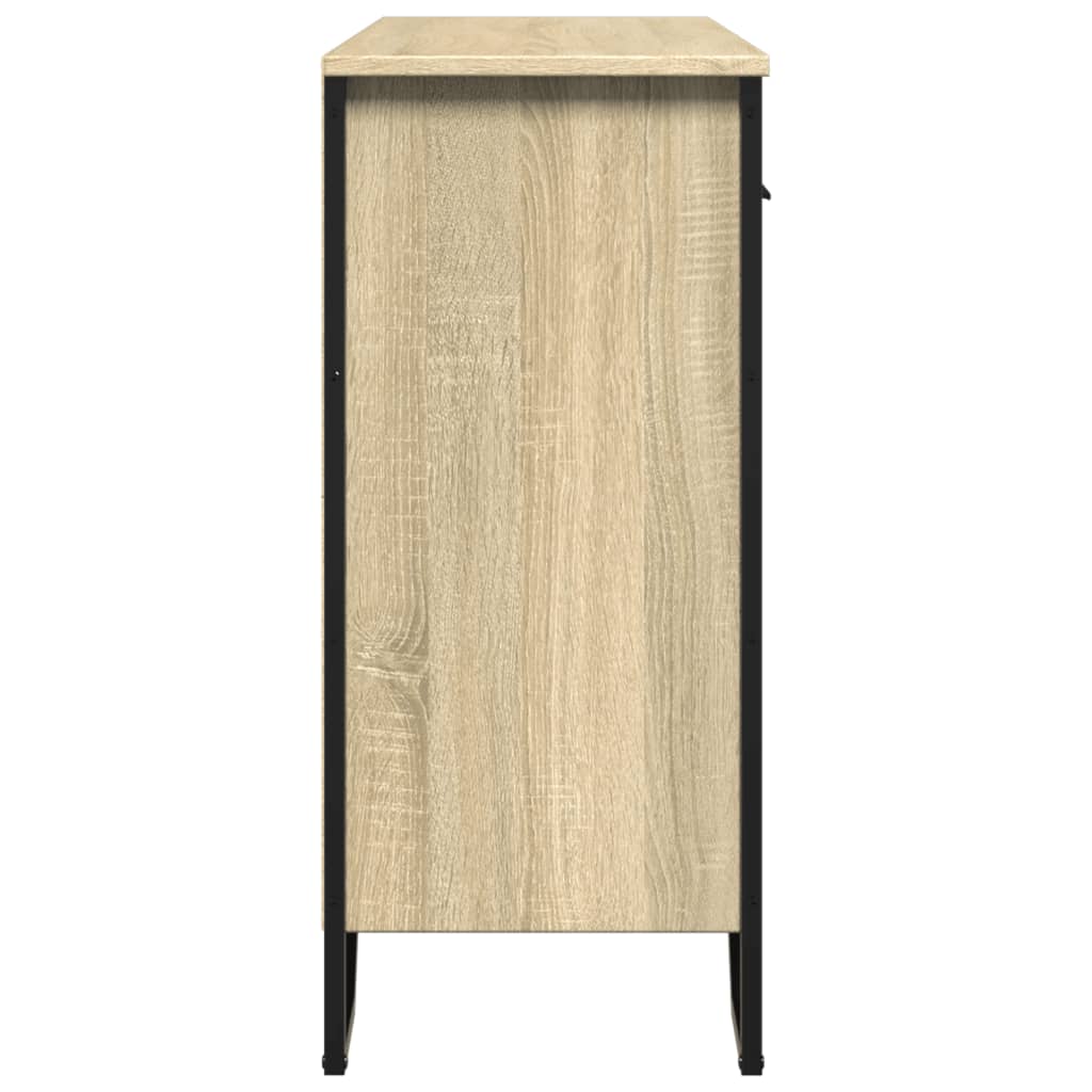 Sideboard Sonoma-Eiche 97x32,5x74,5 cm Holzwerkstoff