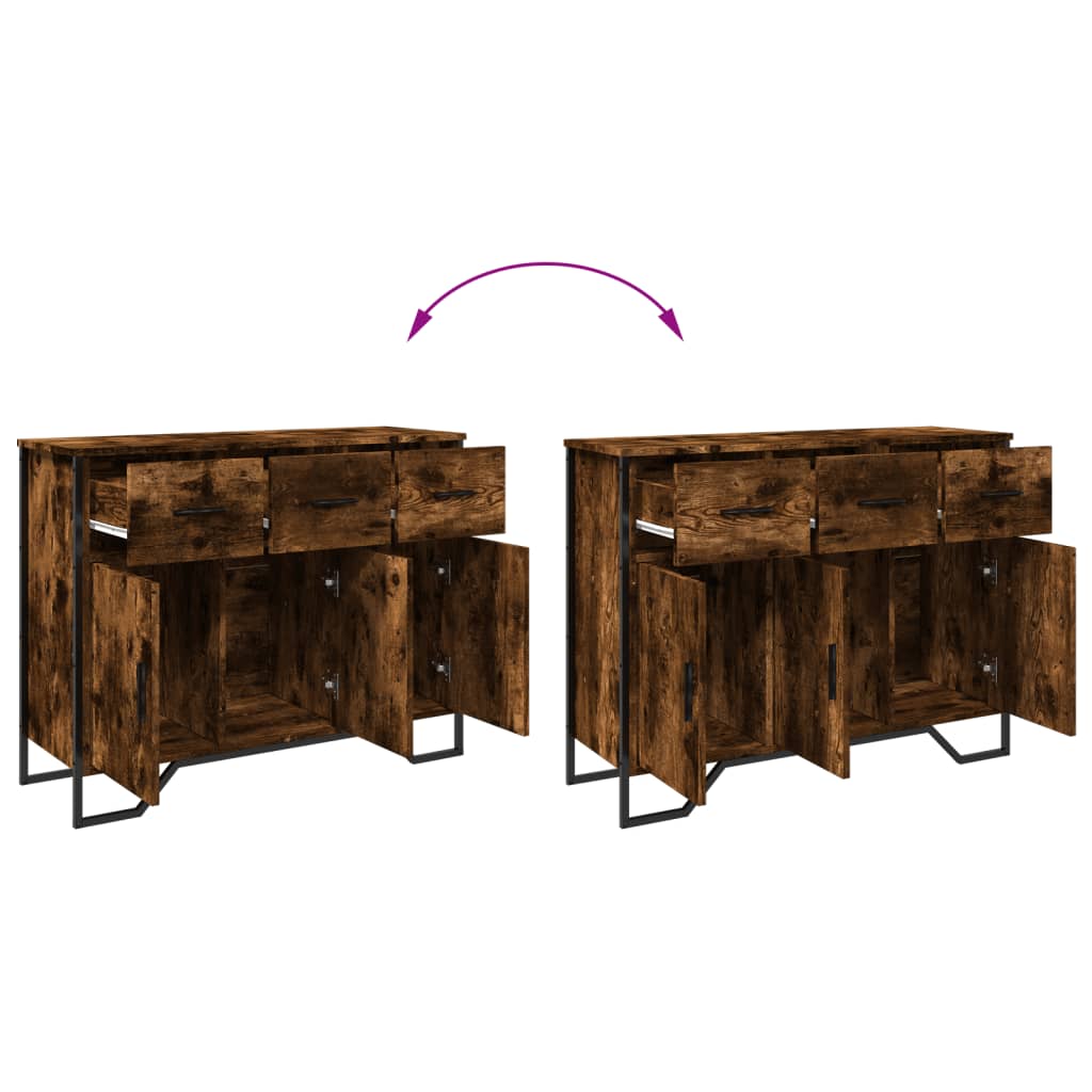 Sideboard Räuchereiche 97x32,5x74,5 cm Holzwerkstoff