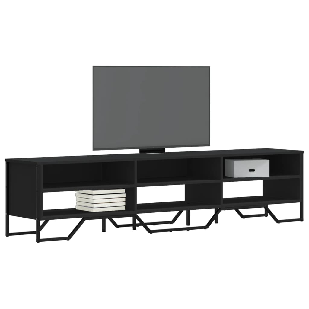 TV-Schrank Schwarz 180x34x41 cm Holzwerkstoff