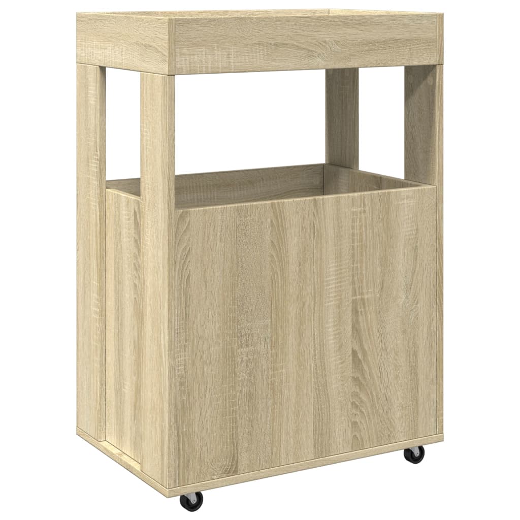 Barwagen Sonoma-Eiche 60x39,5x89 cm Holzwerkstoff