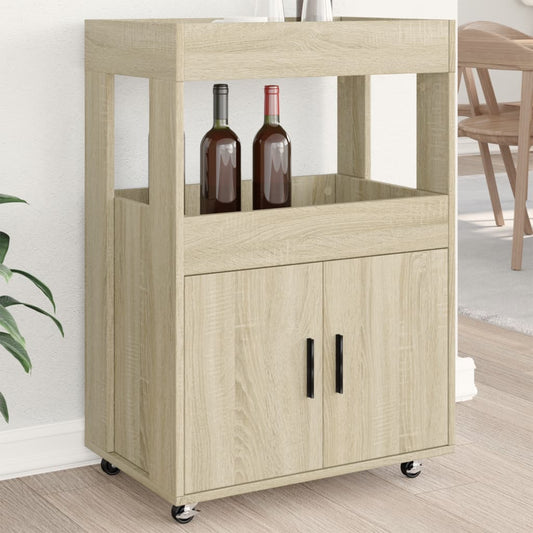 Barwagen Sonoma-Eiche 60x39,5x89 cm Holzwerkstoff