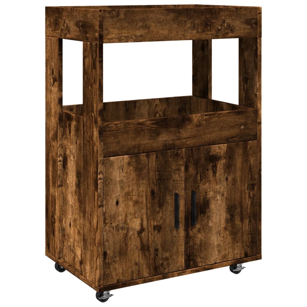 Barwagen Räuchereiche 60x39,5x89 cm Holzwerkstoff