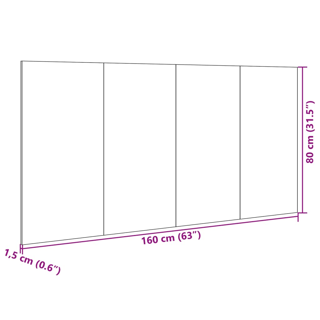 Kopfteil mit Nachttischen Weiß 160 cm Holzwerkstoff