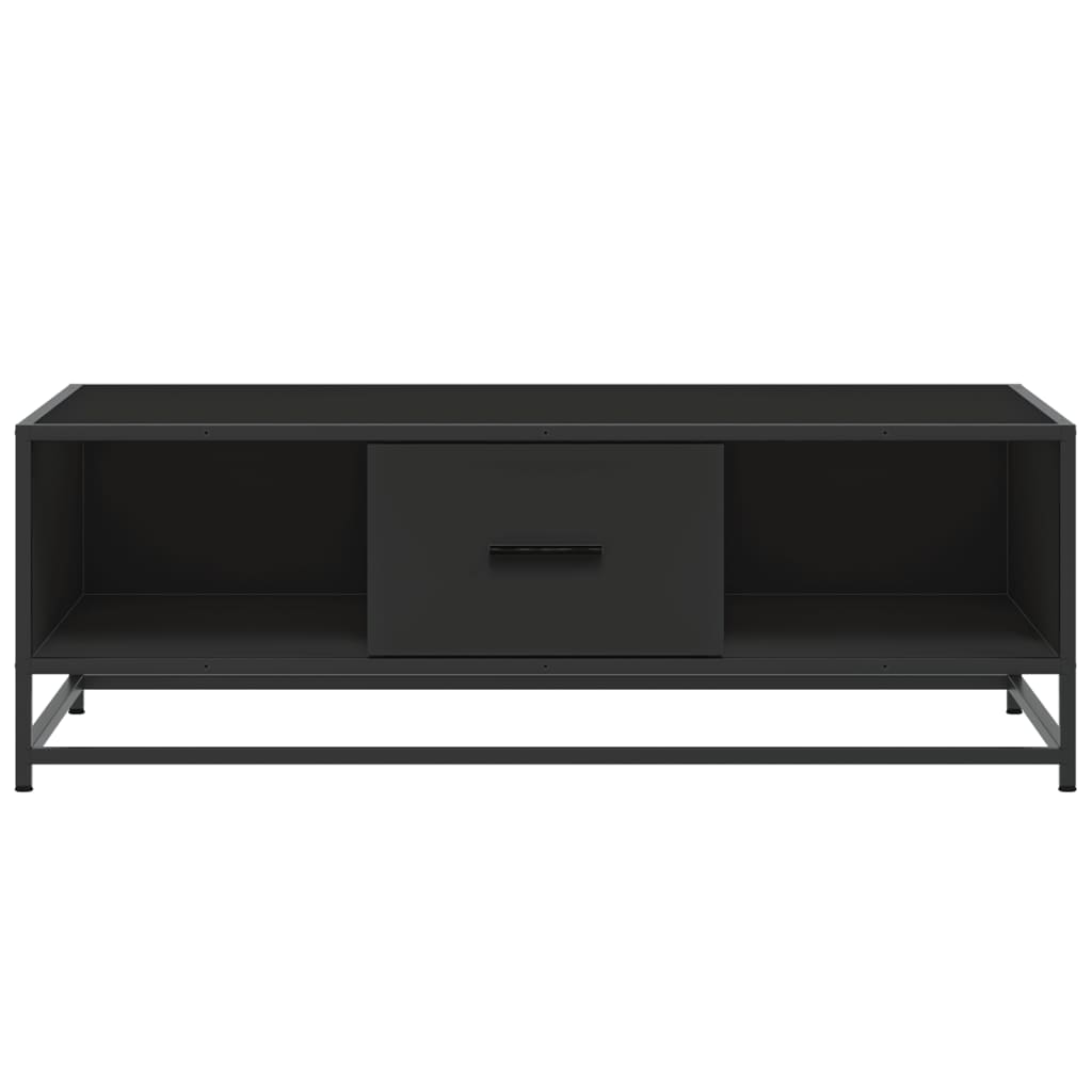 Couchtisch Schwarz 100x57x35 cm Holzwerkstoff und Metall