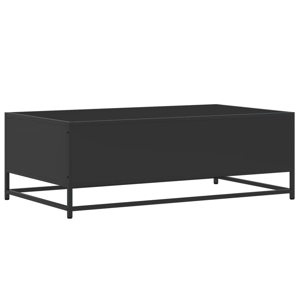 Couchtisch Schwarz 100x57x35 cm Holzwerkstoff und Metall