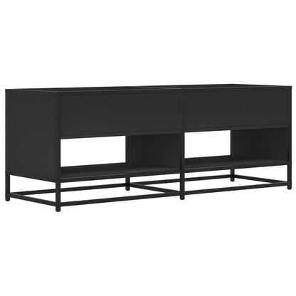 TV-Schrank Schwarz 120,5x40x46 cm Holzwerkstoff und Metall