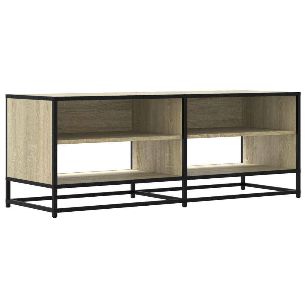 TV-Schrank Sonoma-Eiche 120,5x40x46 cm Holzwerkstoff und Metall