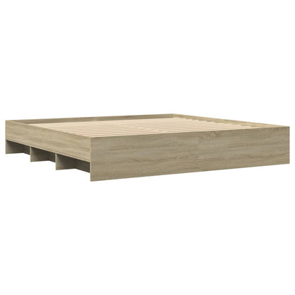 Bettgestell Sonoma-Eiche 180x200 cm Holzwerkstoff