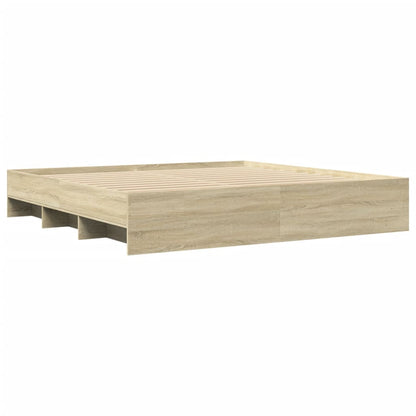 Bettgestell Sonoma-Eiche 180x200 cm Holzwerkstoff