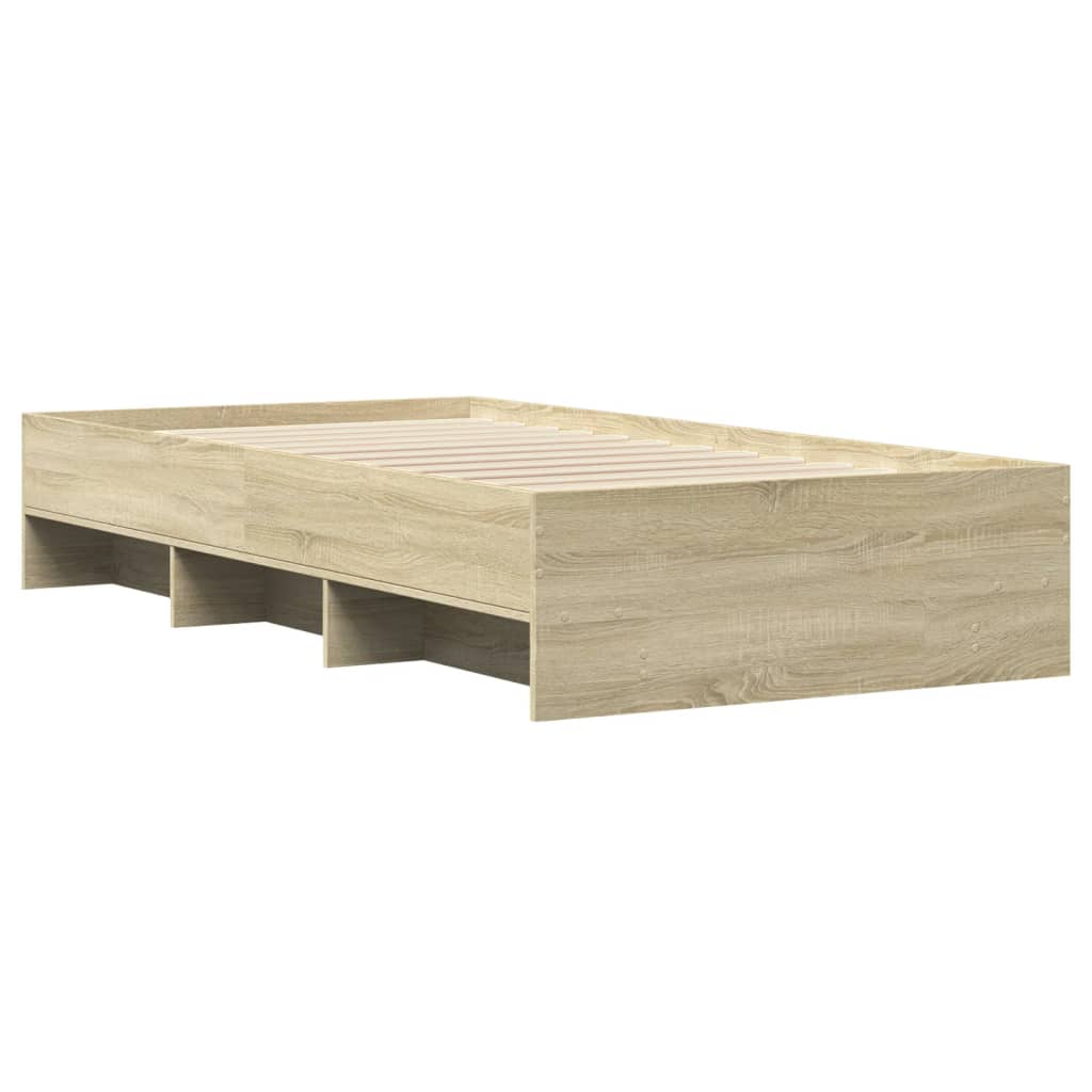 Bettgestell ohne Matratze Sonoma-Eiche 90x200 cm Holzwerkstoff