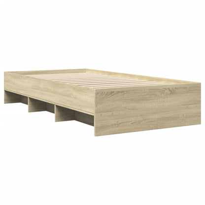 Bettgestell ohne Matratze Sonoma-Eiche 90x200 cm Holzwerkstoff