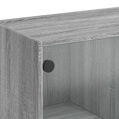 Sideboard Grau Sonoma 102x37x75,5 cm Holzwerkstoff