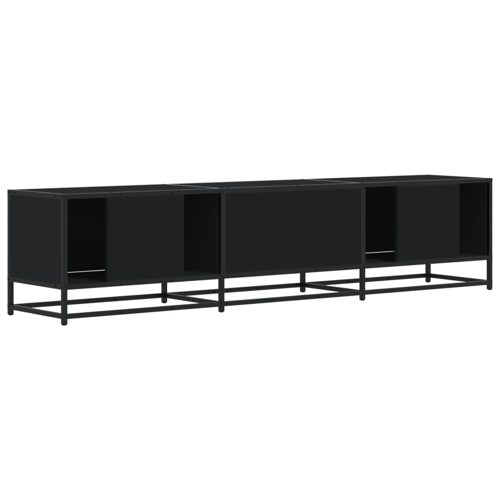 TV-Schrank Schwarz 180x35x41 cm Holzwerkstoff