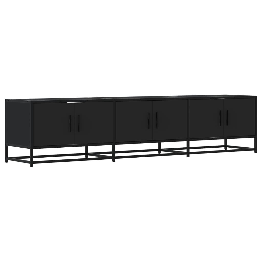 TV-Schrank Schwarz 180x35x41 cm Holzwerkstoff