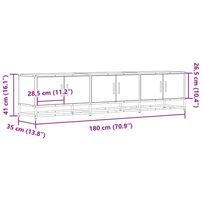 TV-Schrank Sonoma-Eiche 180x35x41 cm Holzwerkstoff