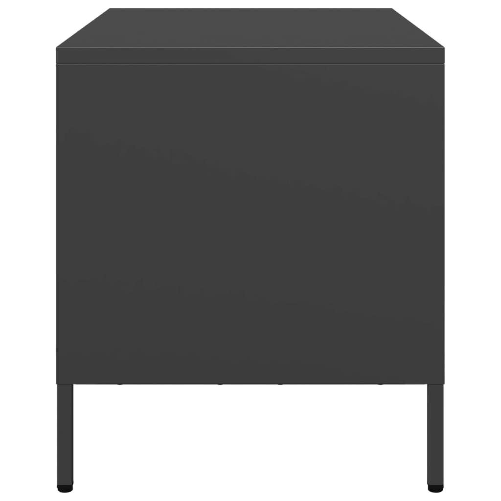 TV-Schrank Schwarz 68x39x43,5 cm Kaltgewalzter Stahl