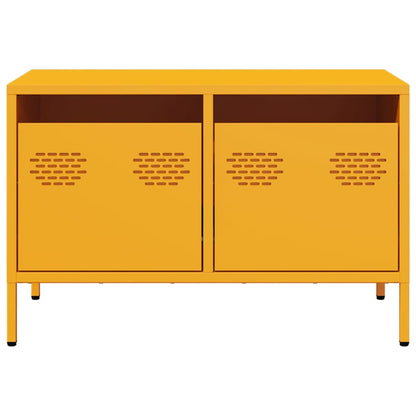 TV-Schrank Senfgelb 68x39x43,5 cm Kaltgewalzter Stahl