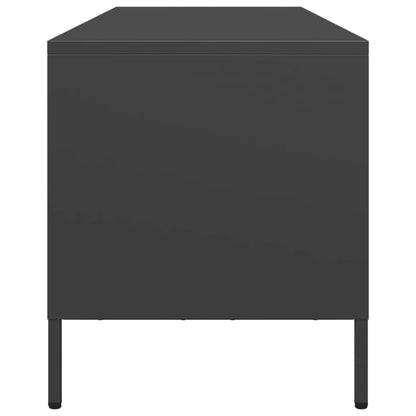 TV-Schrank Schwarz 135x39x43,5 cm Kaltgewalzter Stahl