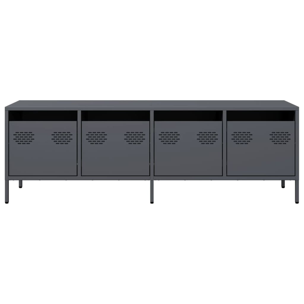 TV-Schrank Anthrazit 135x39x43,5 cm Kaltgewalzter Stahl