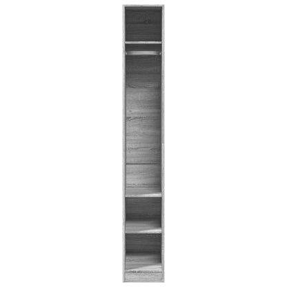 Kleiderschrank Grau Sonoma 30x50x200 cm Holzwerkstoff