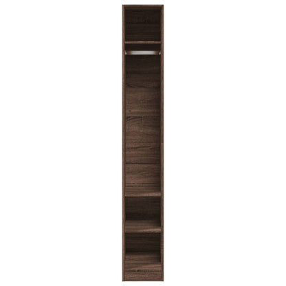 Kleiderschrank Braun Eichen-Optik 30x50x200 cm Holzwerkstoff