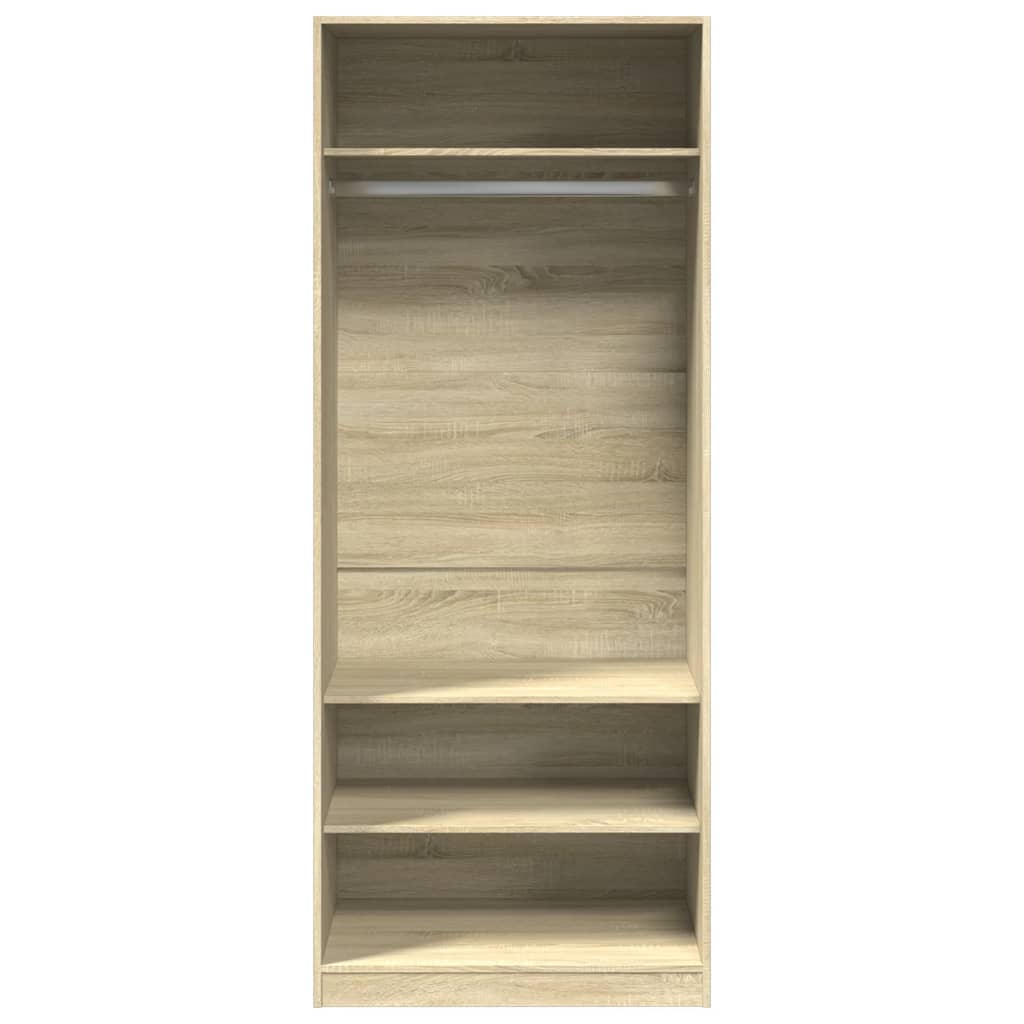 Kleiderschrank Sonoma-Eiche 80x50x200 cm Holzwerkstoff