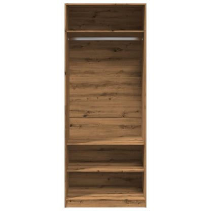 Kleiderschrank Artisan-Eiche 80x50x200 cm Holzwerkstoff