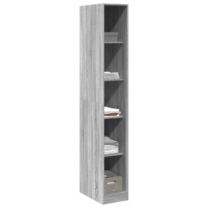 Kleiderschrank Grau Sonoma 30x50x200 cm Holzwerkstoff