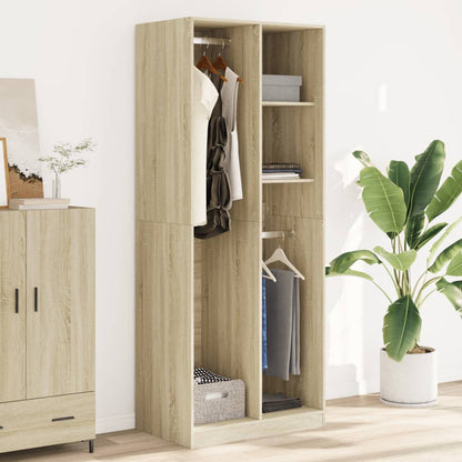 Kleiderschrank Sonoma-Eiche 80x50x200 cm Holzwerkstoff