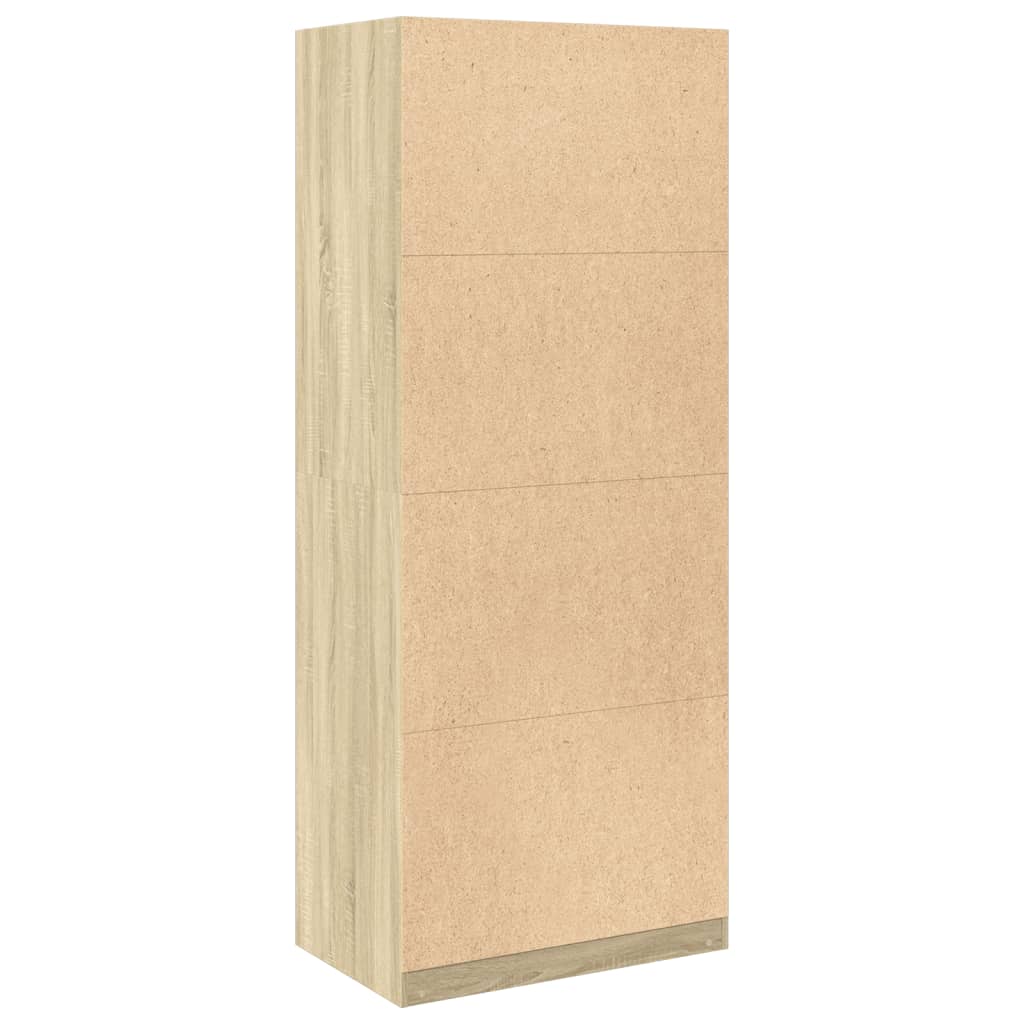 Kleiderschrank Sonoma-Eiche 80x50x200 cm Holzwerkstoff