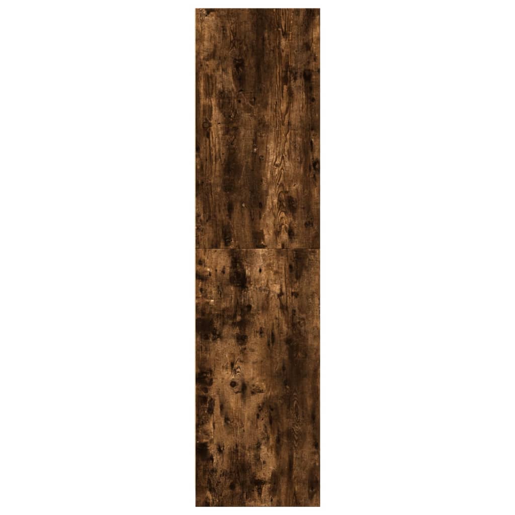 Kleiderschrank Räuchereiche 80x50x200 cm Holzwerkstoffs