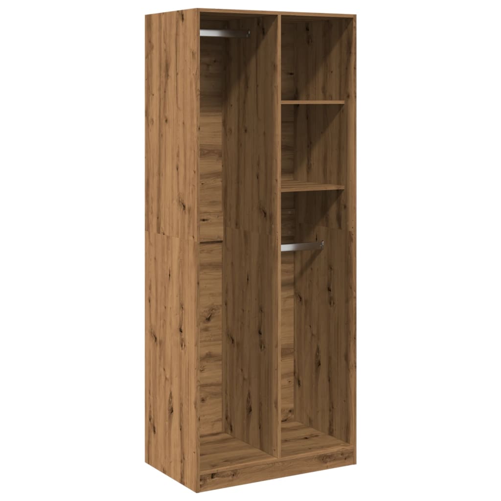 Kleiderschrank Artisan-Eiche 80x50x200 cm Holzwerkstoff