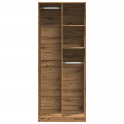 Kleiderschrank Artisan-Eiche 80x50x200 cm Holzwerkstoff