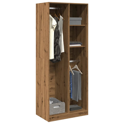 Kleiderschrank Artisan-Eiche 80x50x200 cm Holzwerkstoff