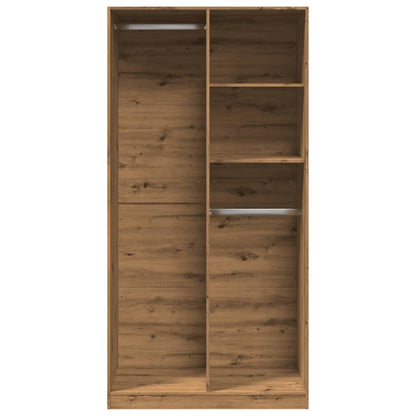 Kleiderschrank Artisan-Eiche 100x50x200 cm Holzwerkstoff