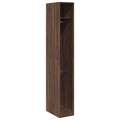 Kleiderschrank Braun Eichen-Optik 30x50x200 cm Holzwerkstoff