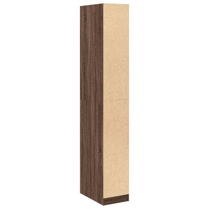 Kleiderschrank Braun Eichen-Optik 30x50x200 cm Holzwerkstoff