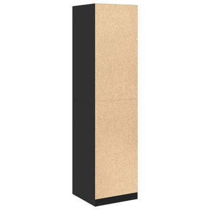 Kleiderschrank Schwarz 50x50x200 cm Holzwerkstoff