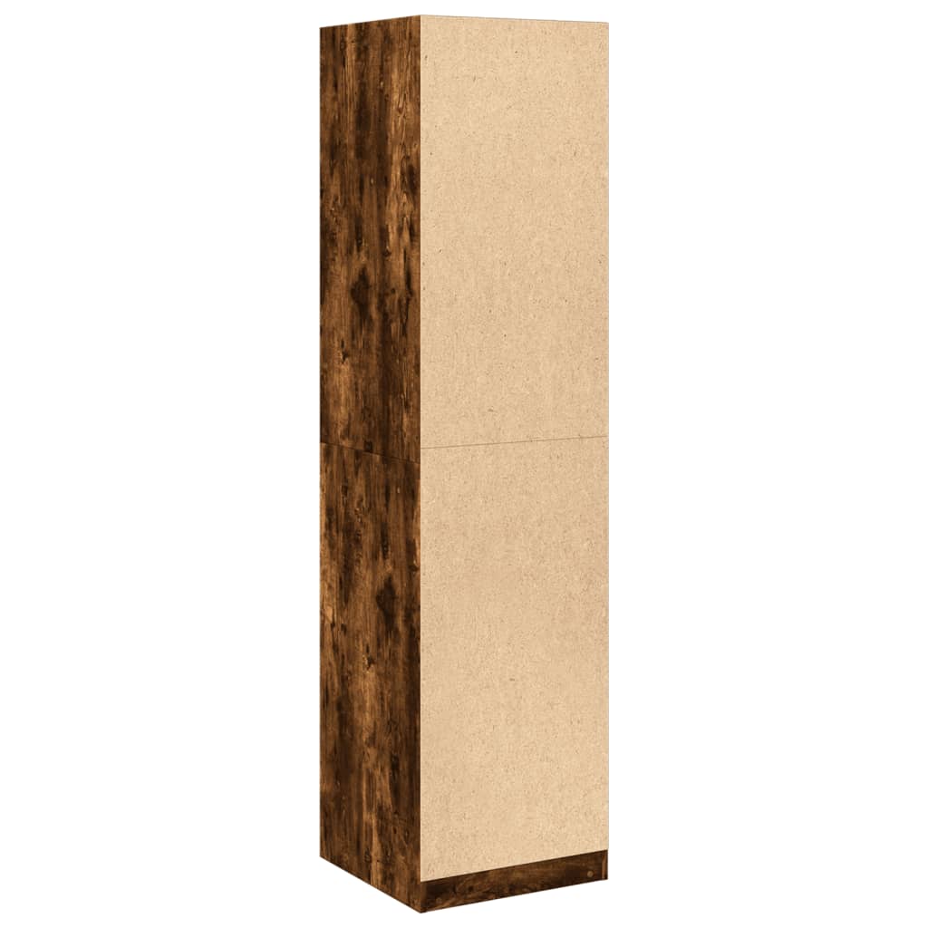 Kleiderschrank Räuchereiche 50x50x200 cm Holzwerkstoff