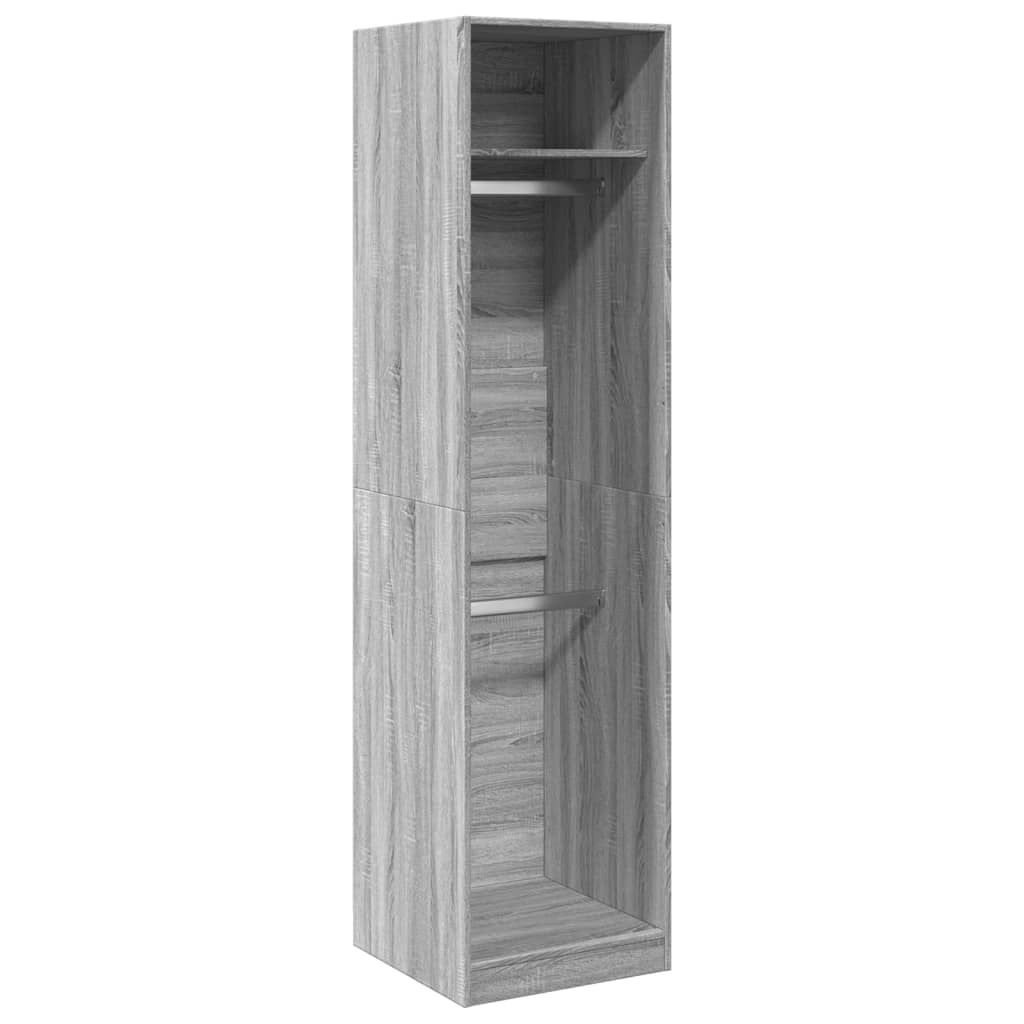 Kleiderschrank Grau Sonoma 50x50x200 cm Holzwerkstoff