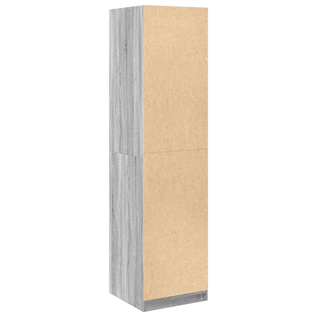 Kleiderschrank Grau Sonoma 50x50x200 cm Holzwerkstoff